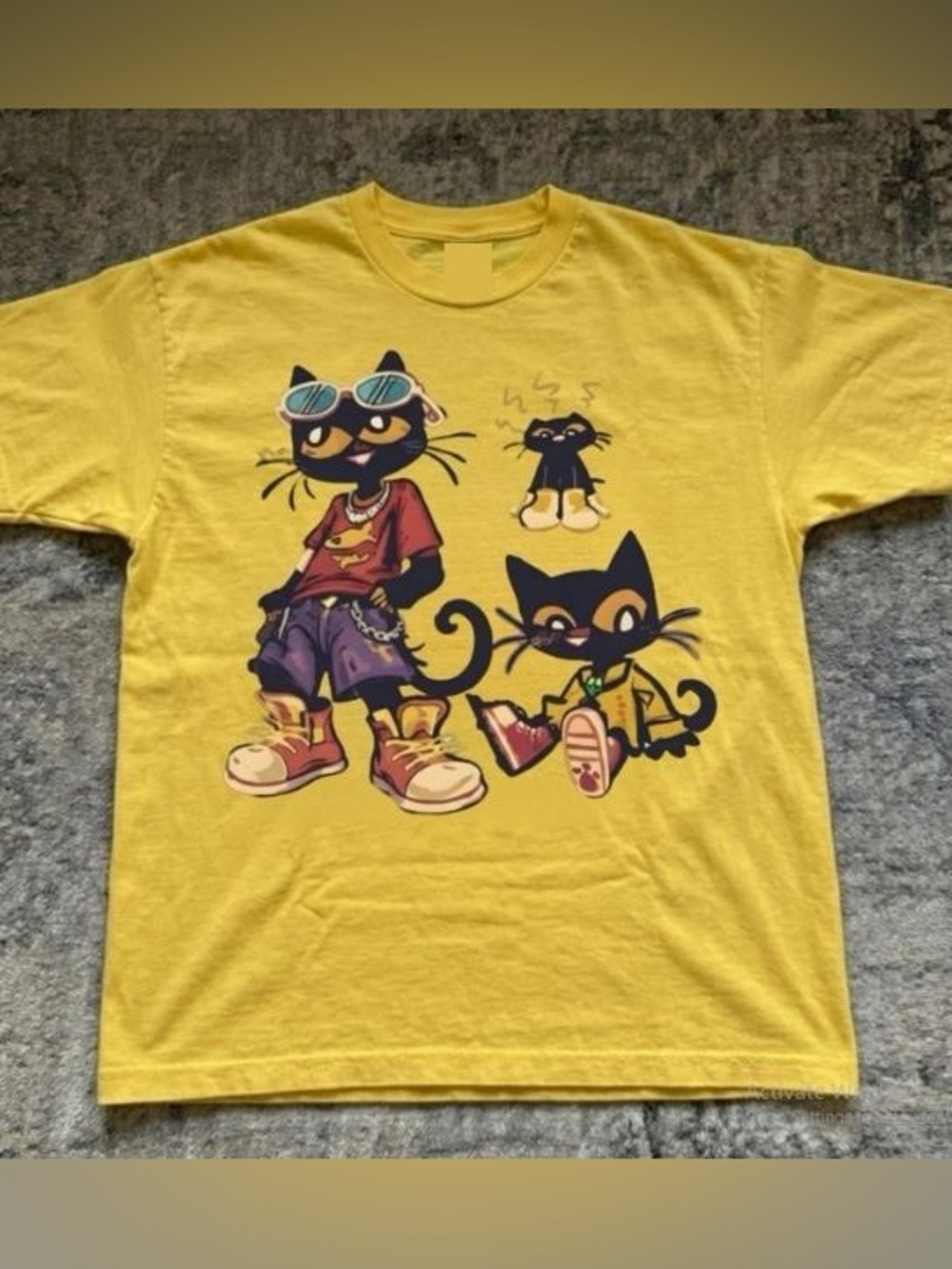 Yellow Cat Graphic Pete The Cat T-Shirt